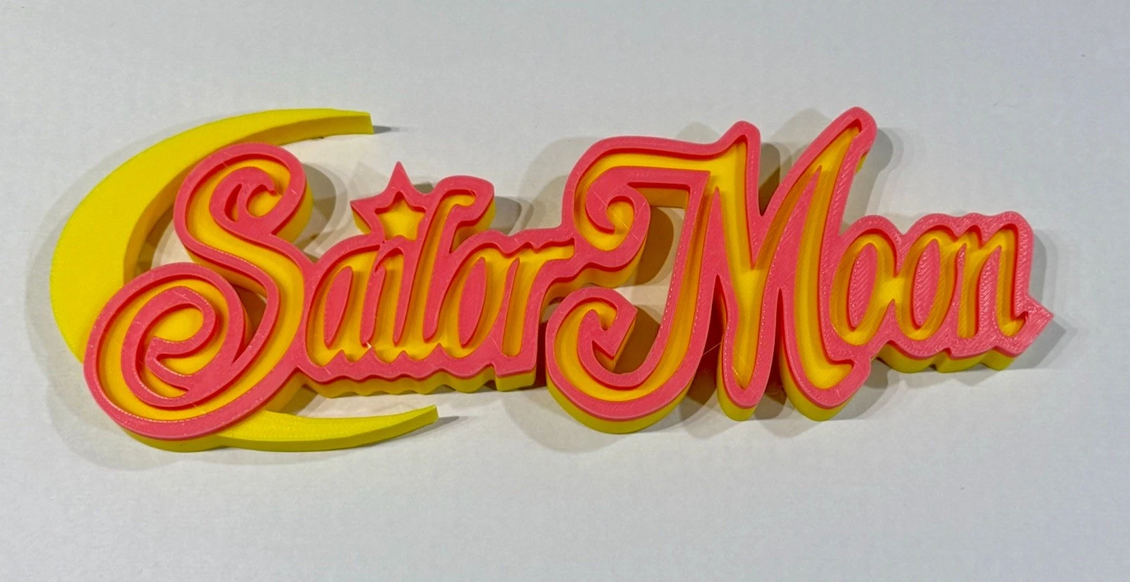 Decorative Sailor Moon Anime Logo 3D Print Self Standing
