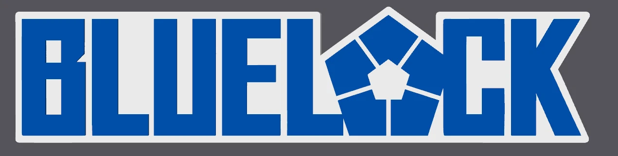 Decorative Blue Lock Logo Anime Self Standing TV Pops