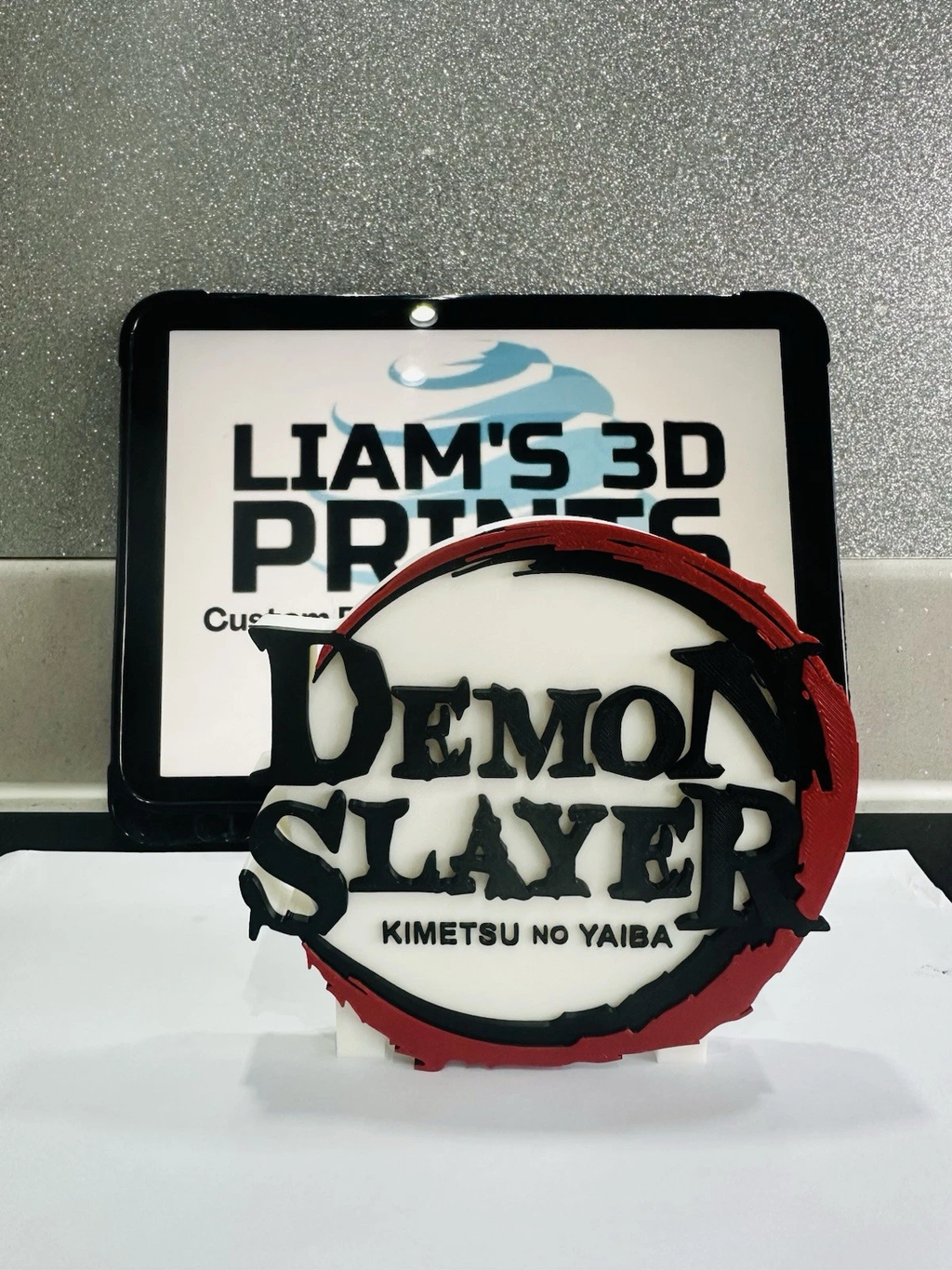 Decorative Demon Slayer Self Standing logo Sign Display Anime. Kimetsu No Yaiba