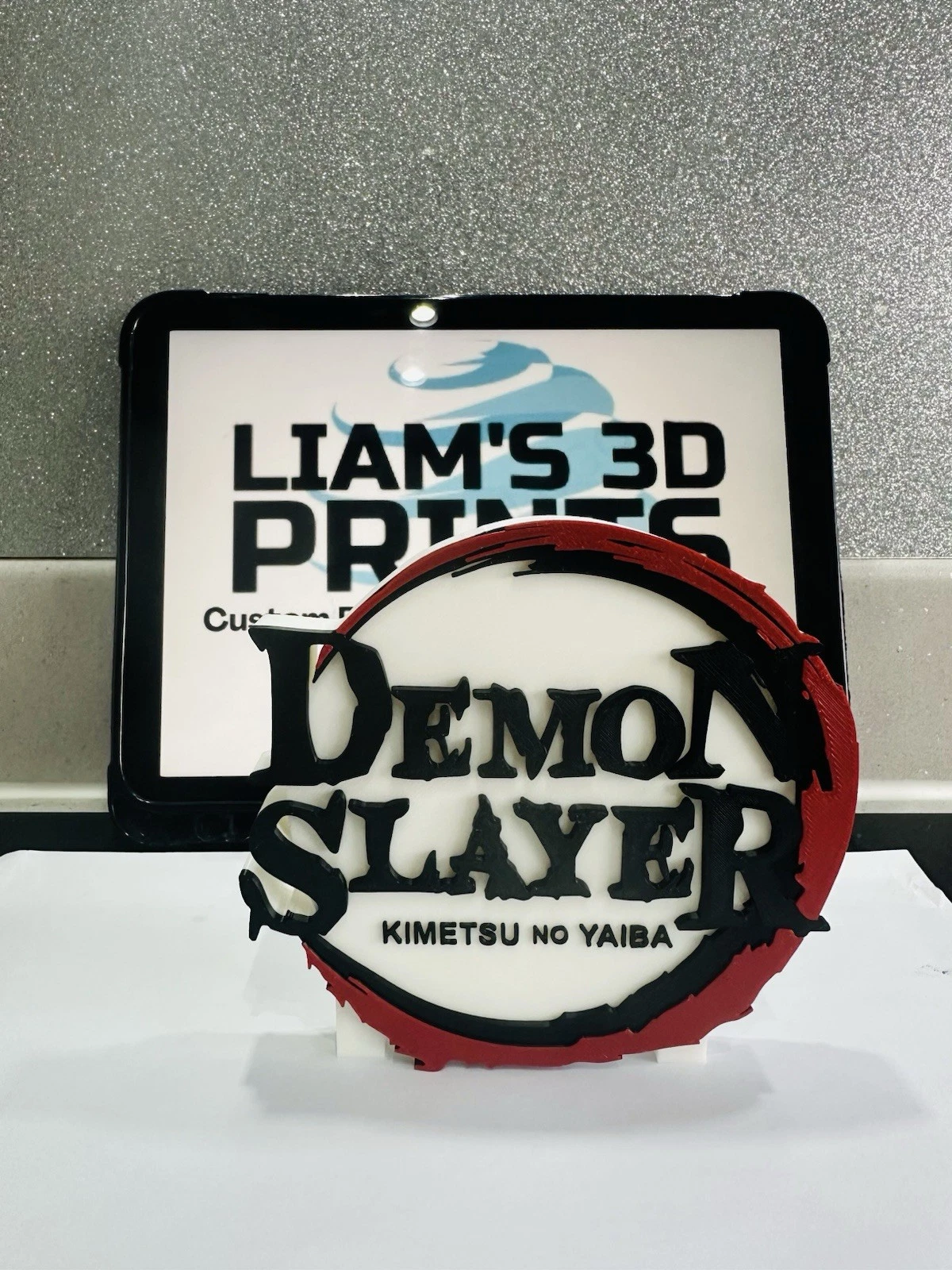 Decorative Demon Slayer Self Standing logo Sign Display Anime. Kimetsu No Yaiba