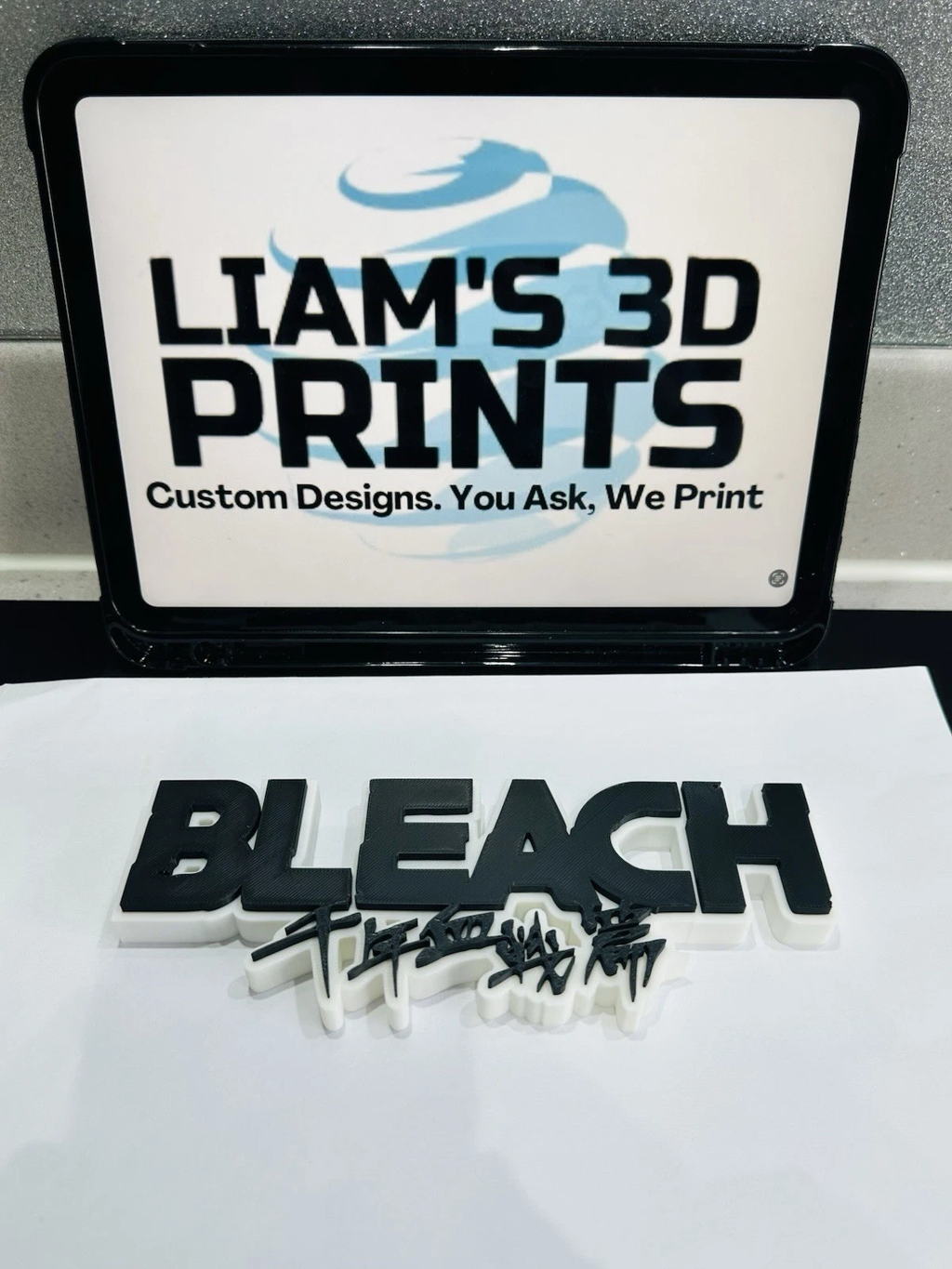 Decorative Bleach logo Sign Display Anime Pops Manga
