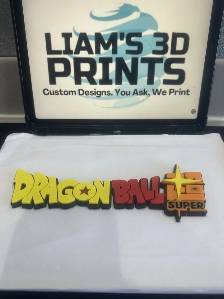 Decorative Dragon Ball Super DBS Logo Wall Display Anime Manga 3D Print pops