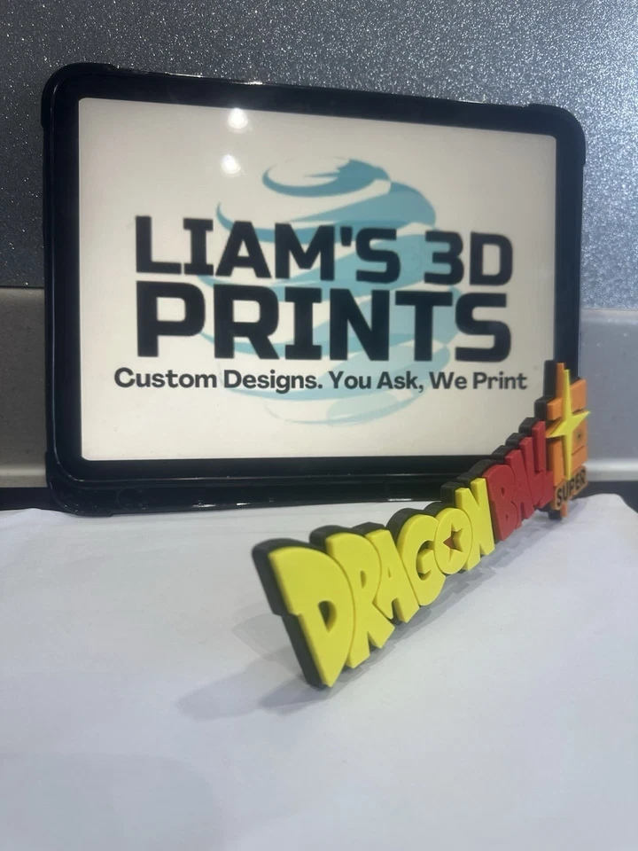 Decorative Dragon Ball Super DBS Logo Wall Display Anime Manga 3D Print pops