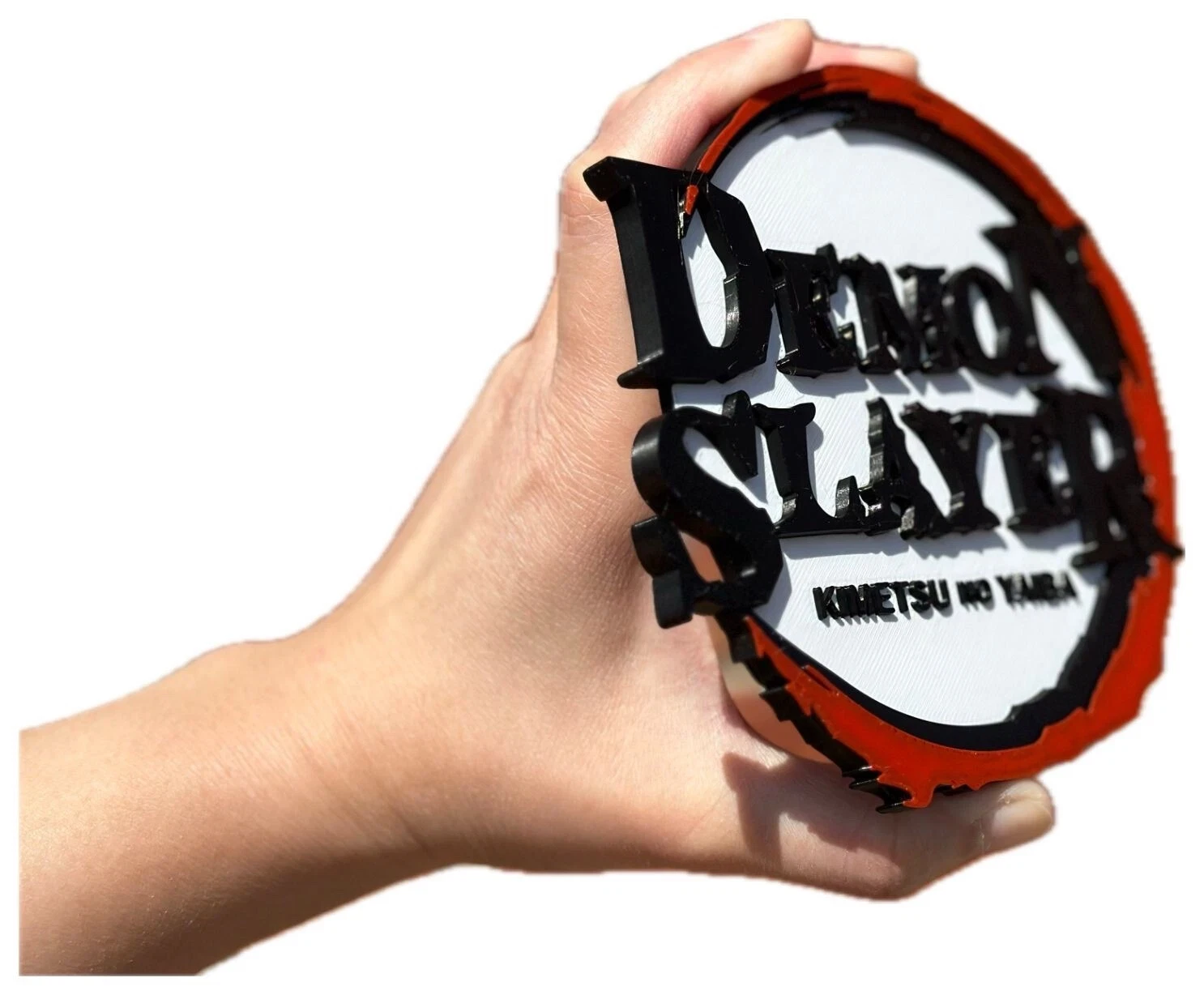 Decorative Demon Slayer Kimetsu No Yaiba Anime Logo 3D Print Wall Plaque