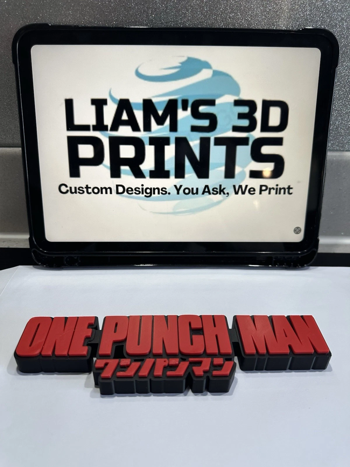 Decorative One Punch Man logo Sign Display Anime Pops Manga