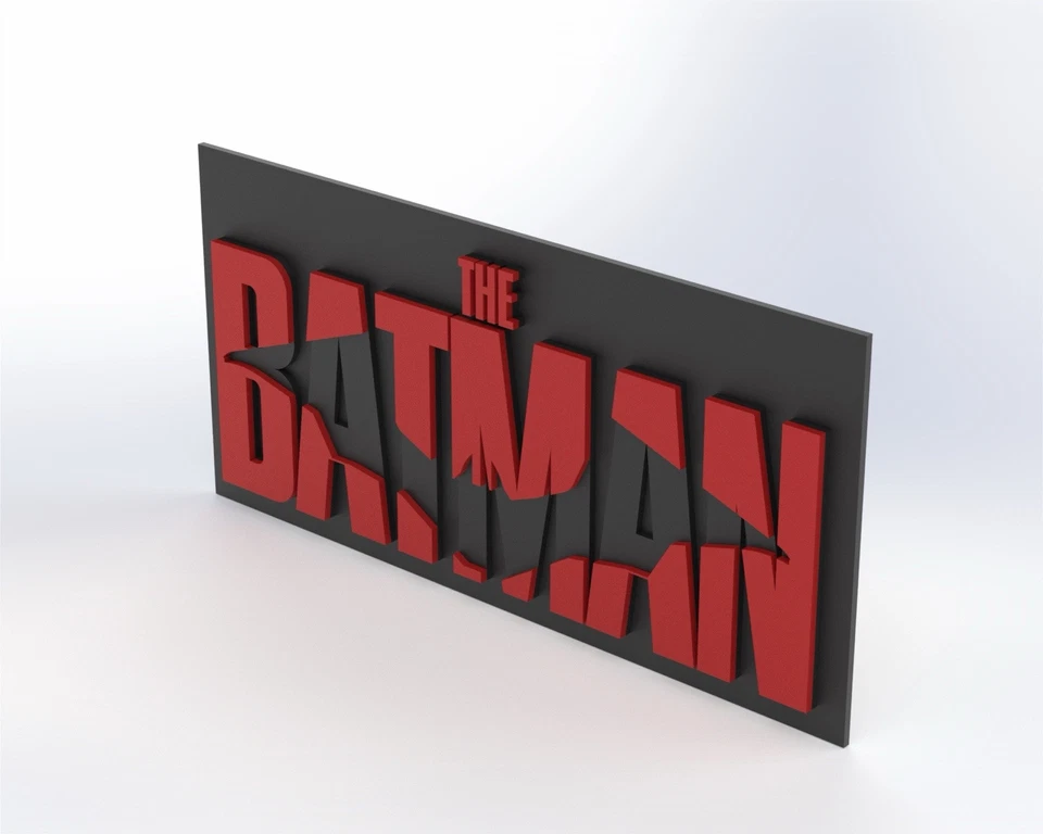Decorative The Batman DC Film Logo Cinema Room Sign Display