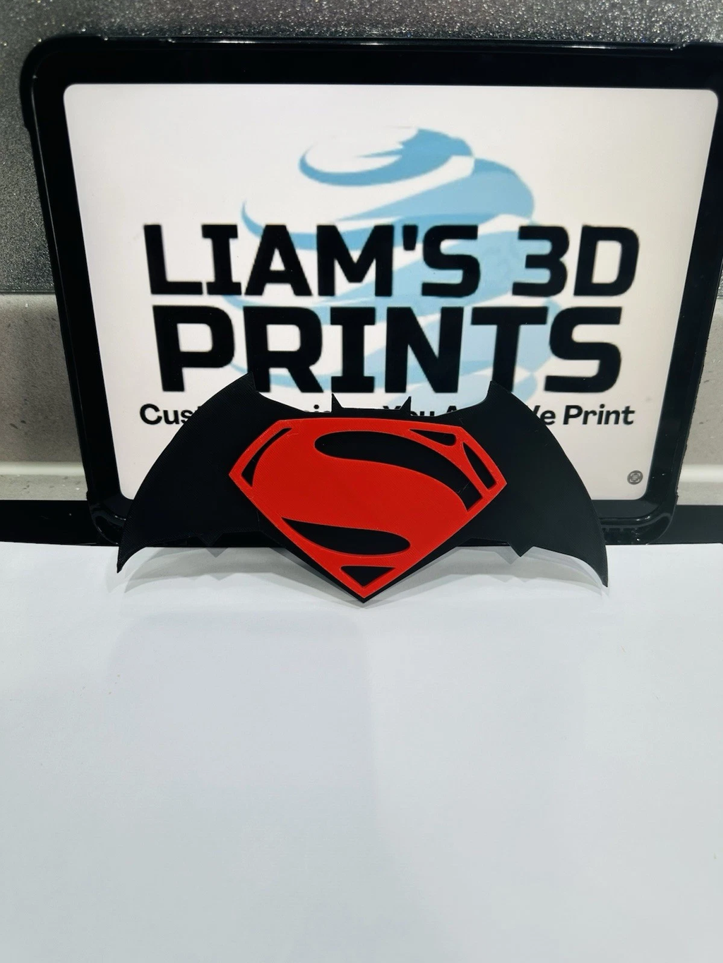 Decorative Batman Vs Superman DC Logo Room Sign Display Wall Plaque