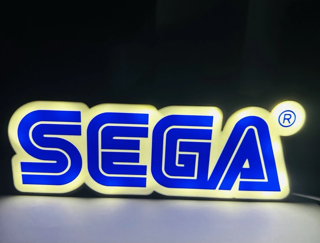 Decorative SEGA Lightbox USB Powered 3D Print Gaming