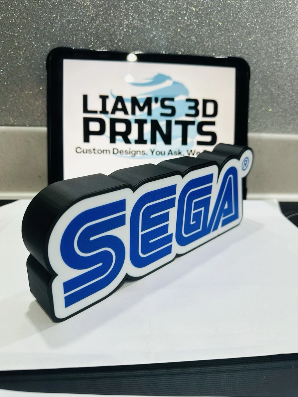 Decorative SEGA Lightbox USB Powered 3D Print Gaming
