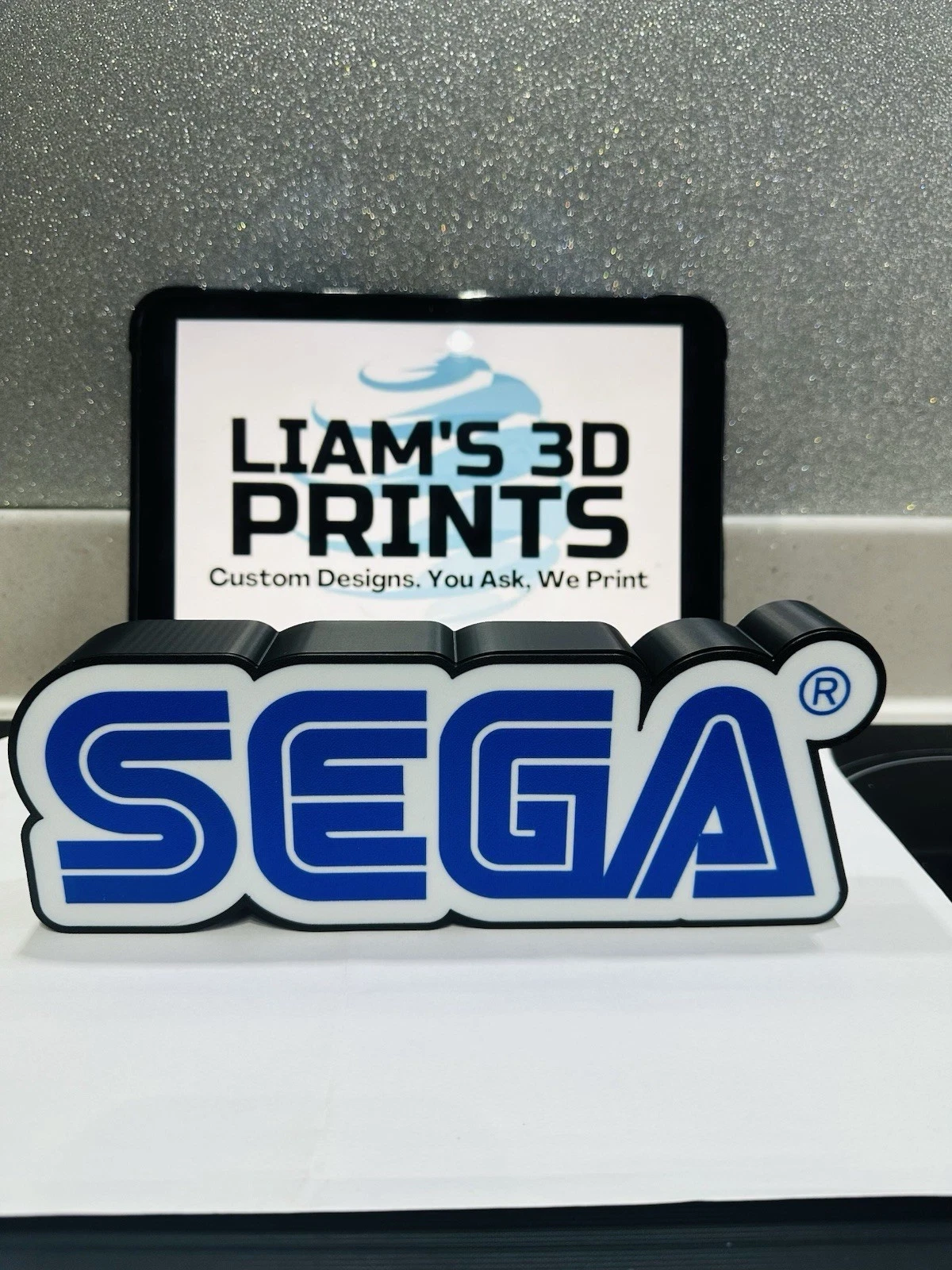 Decorative SEGA Lightbox USB Powered 3D Print Gaming