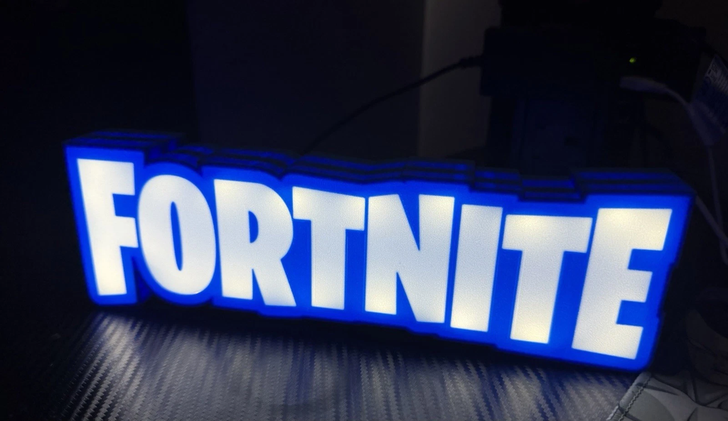 Decorative Fortnite Lightbox USB Powered 3D Print Gaming