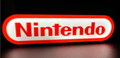 Decorative Nintendo LED Lightbox Sign USB Powered Mancave Gaming Room Display