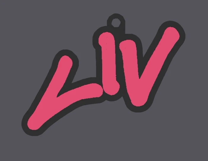 Wrestler Keyring Liv Morgan Logo Keychain Included Keys Sign Display Wrestling