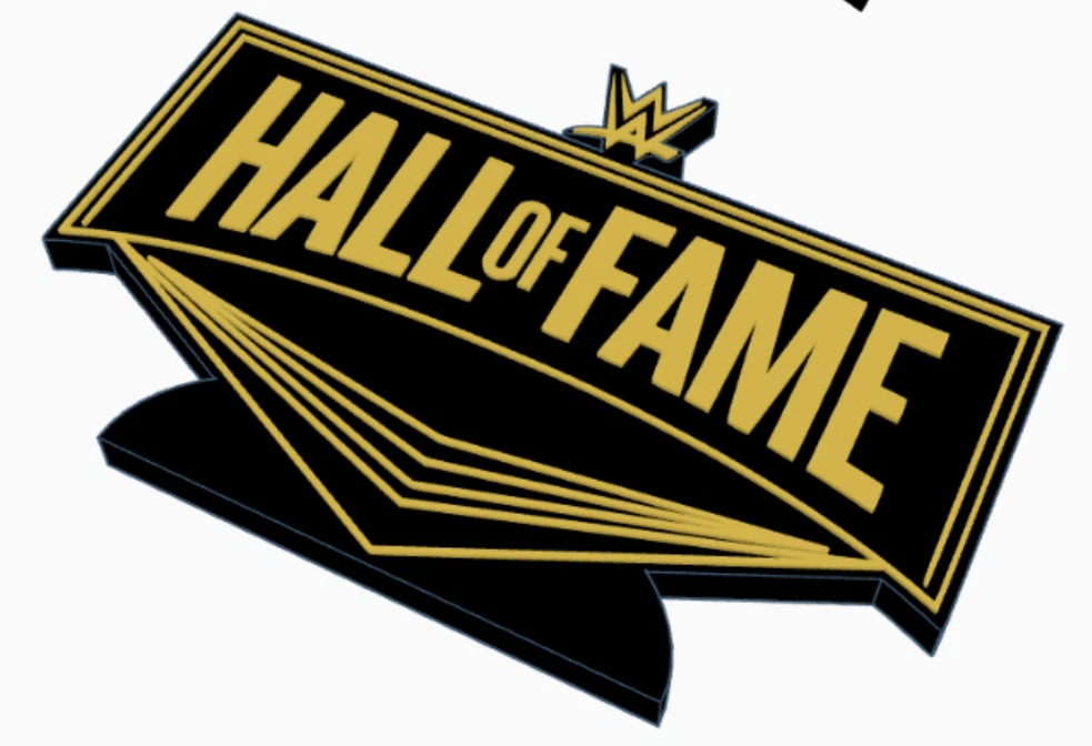 Decorative Hall Of Fame Wrestling Table Stand Room Sign Display Wwe