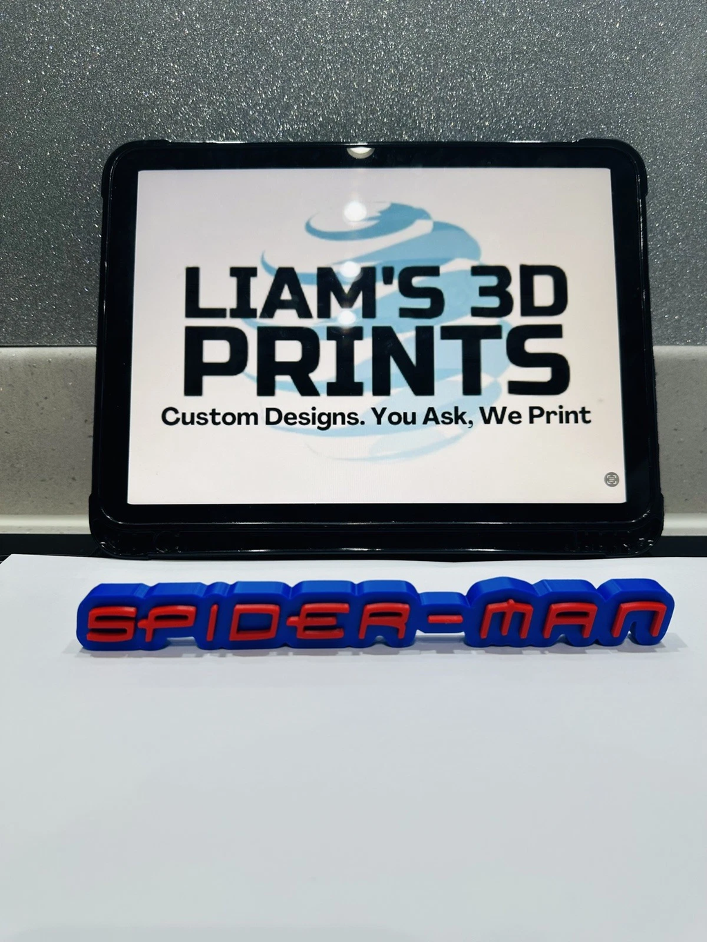 Decorative Spiderman Film TV Self Standing logo Sign Display Pops