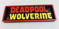 Decorative Deadpool & Wolverine Film Logo Sign Display Cinema s 17.5cm L 22cm