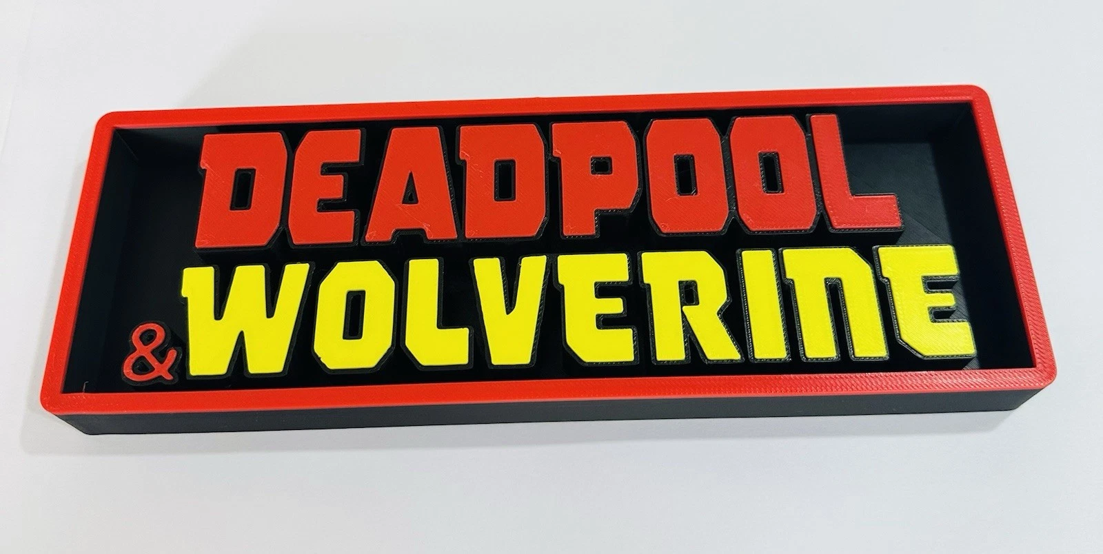 Decorative Deadpool & Wolverine Film Logo Sign Display Cinema s 17.5cm L 22cm