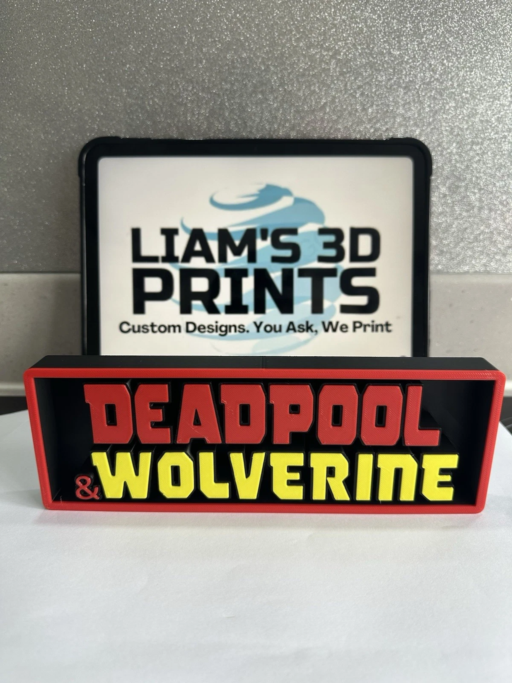 Decorative Deadpool & Wolverine Film Logo Sign Display Cinema s 17.5cm L 22cm