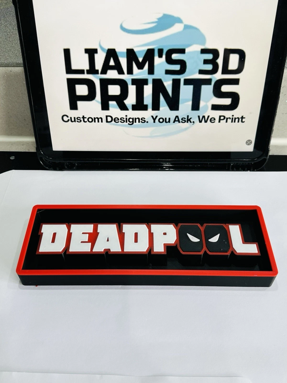 Decorative Deadpool Marvel Film Logo Sign Display Cinema small 17.5cm Large 22cm