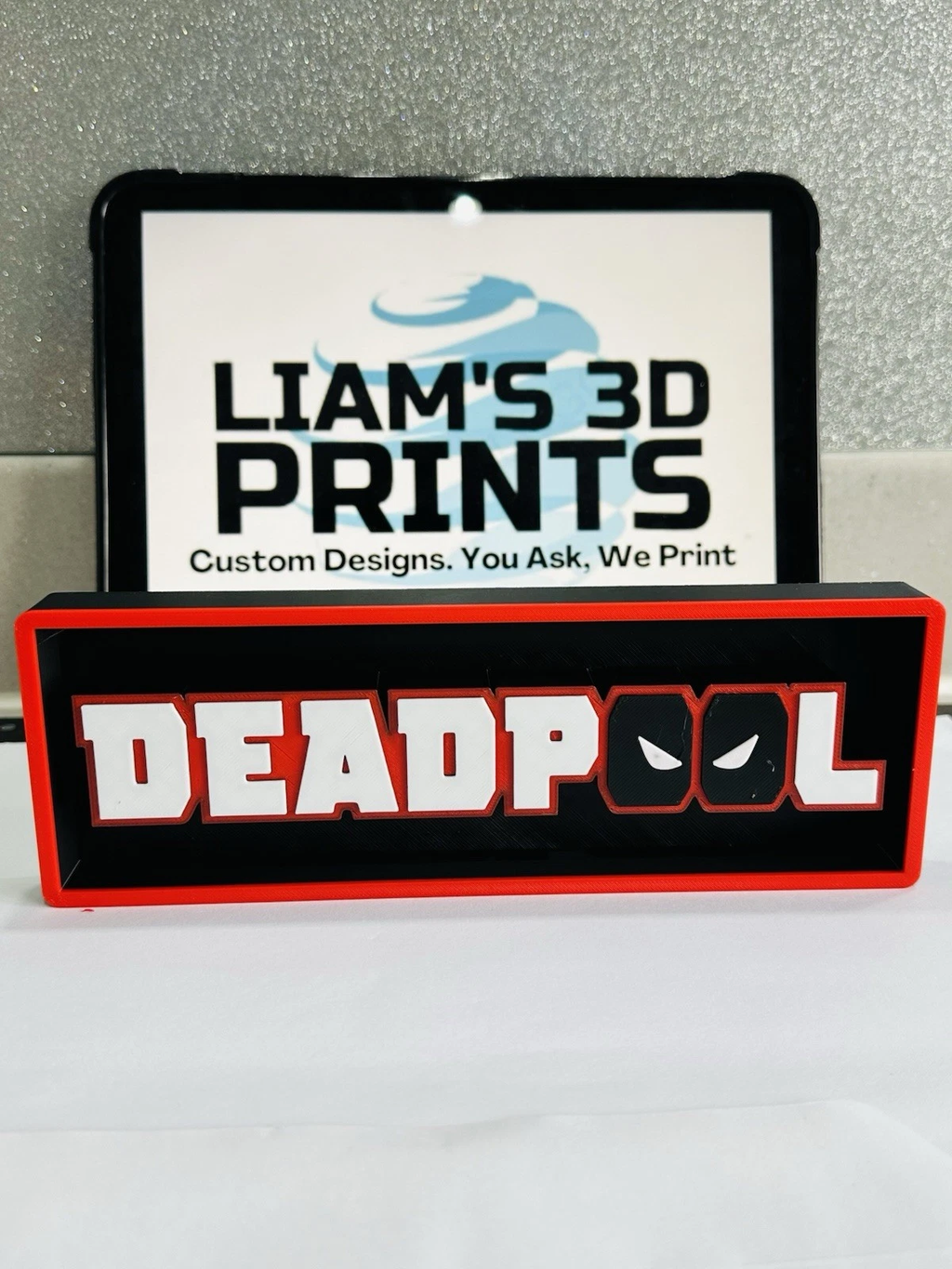 Decorative Deadpool Marvel Film Logo Sign Display Cinema small 17.5cm Large 22cm