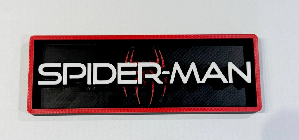Decorative Spiderman Spider-Man Film Logo Sign Display Cinema s17.5cm L 22cm