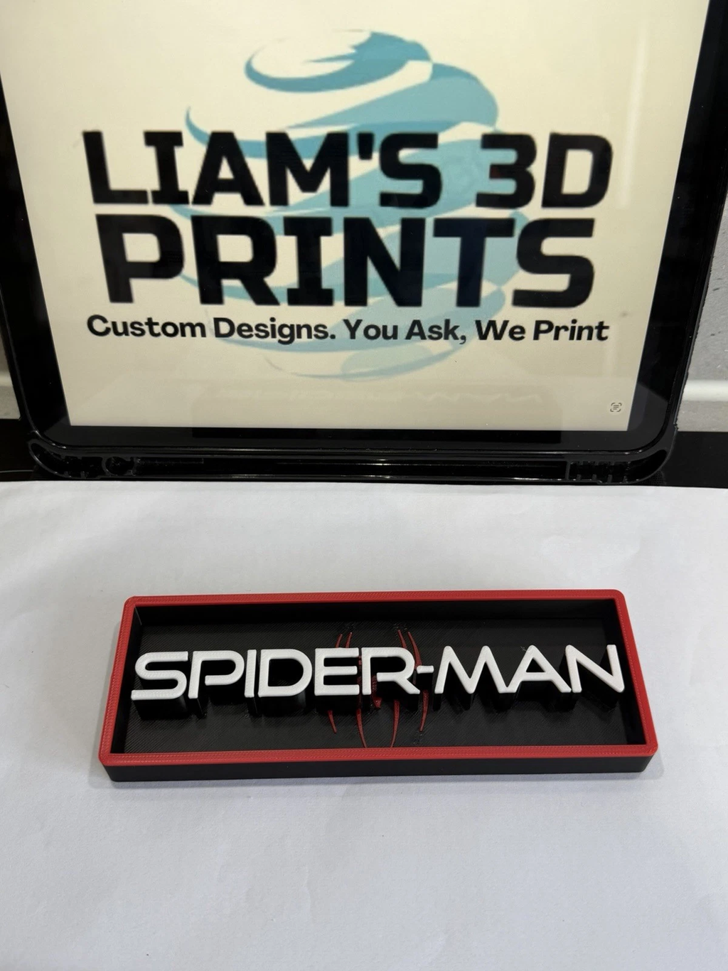 Decorative Spiderman Spider-Man Film Logo Sign Display Cinema s17.5cm L 22cm