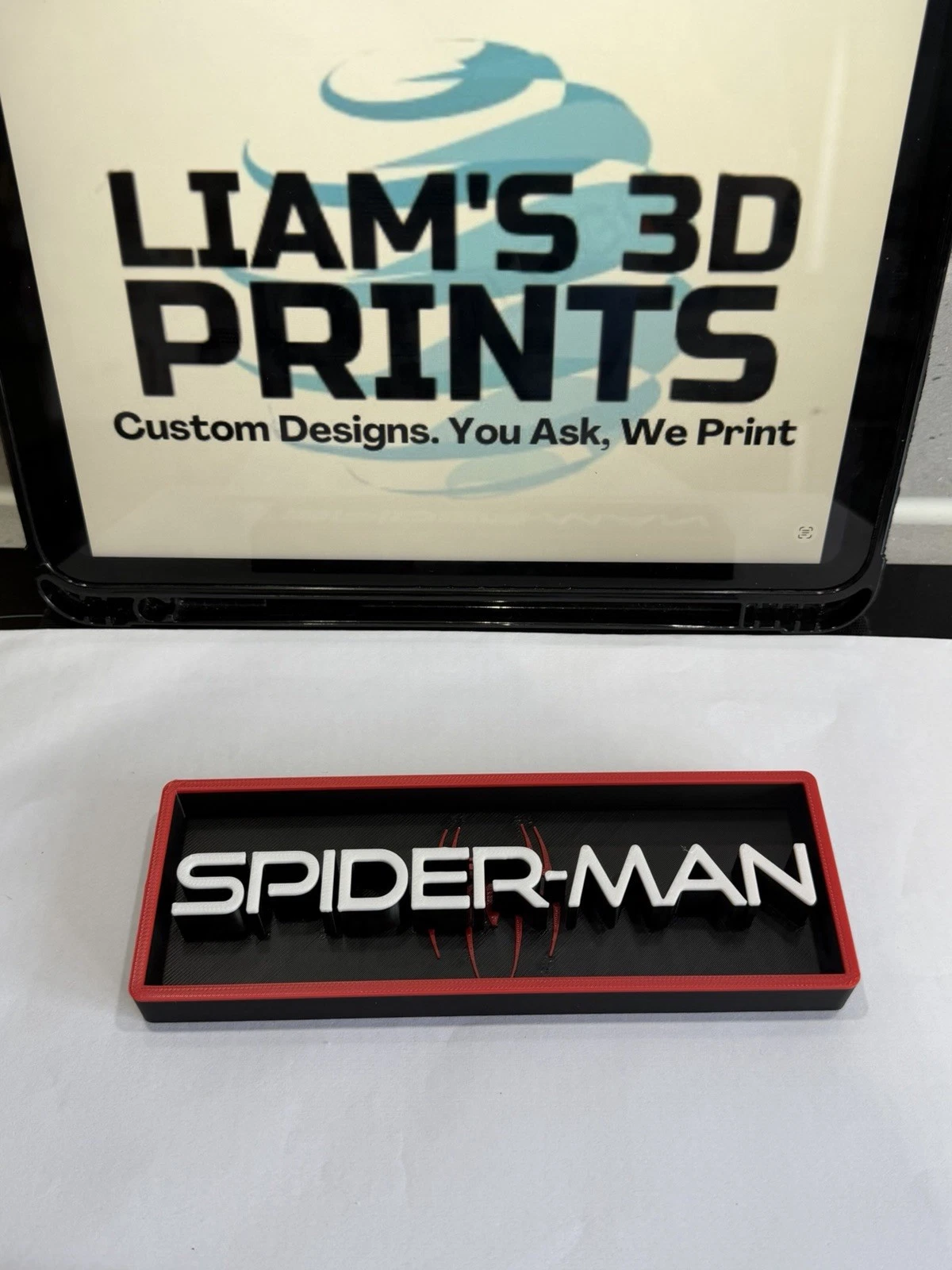 Decorative Spiderman Spider-Man Film Logo Sign Display Cinema s17.5cm L 22cm