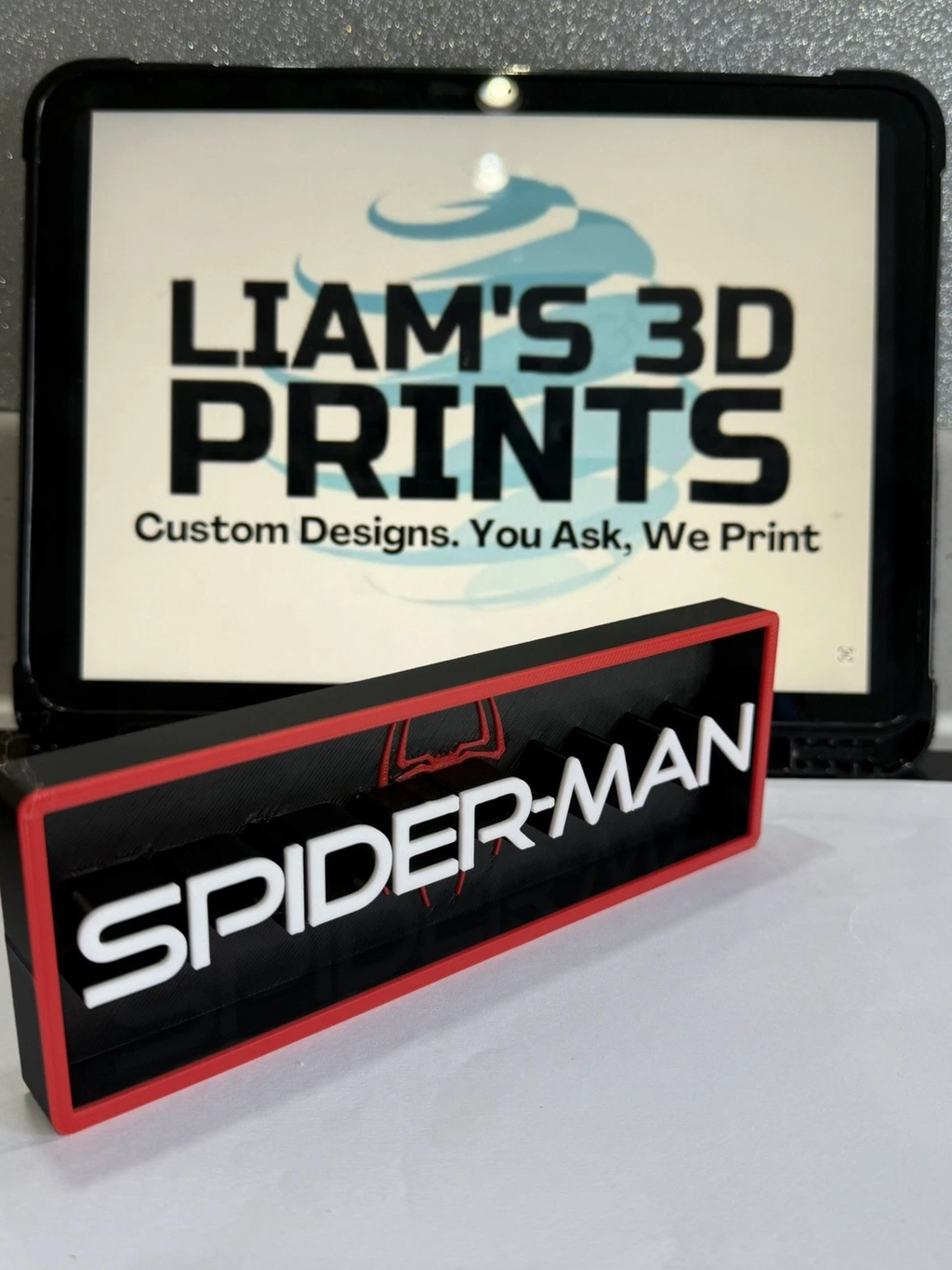 Decorative Spiderman Spider-Man Film Logo Sign Display Cinema s17.5cm L 22cm