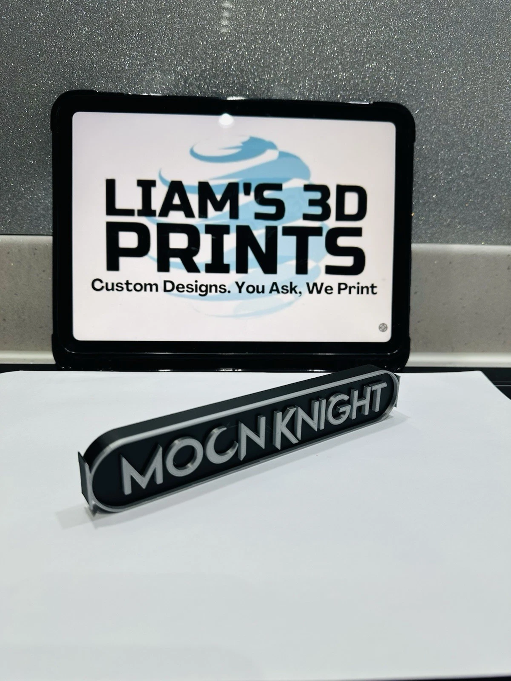 Decorative Moon Knight Marvel Logo Cinema Room Sign Display