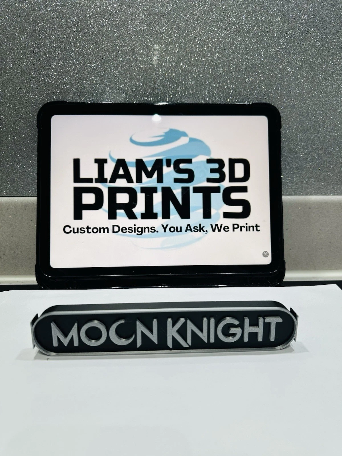 Decorative Moon Knight Marvel Logo Cinema Room Sign Display