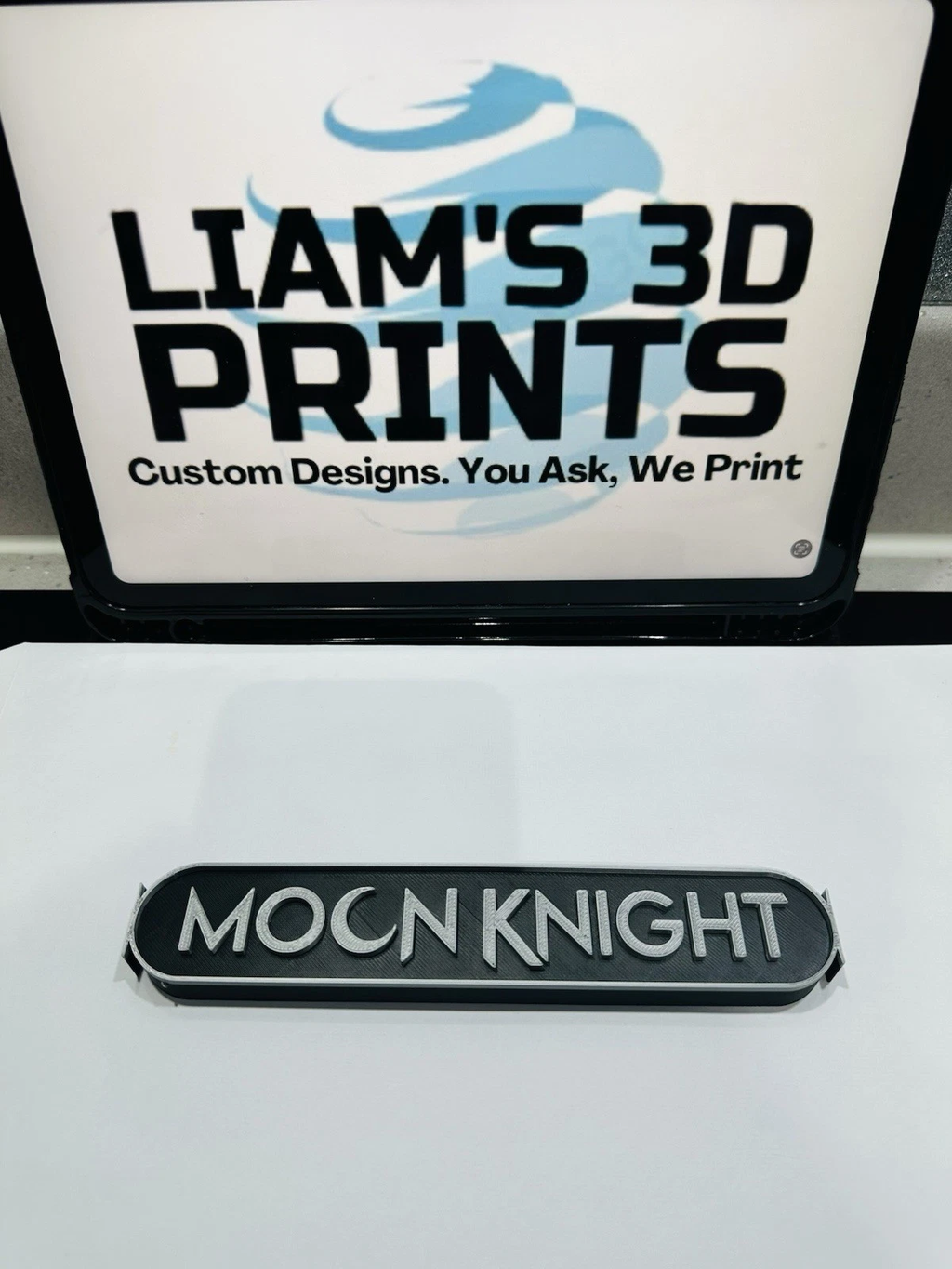 Decorative Moon Knight Marvel Logo Cinema Room Sign Display