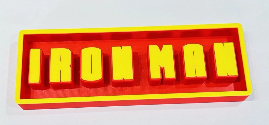 Decorative iron man marvel Film Logo Sign Display Cinema small 17.5cm Lar 22cm