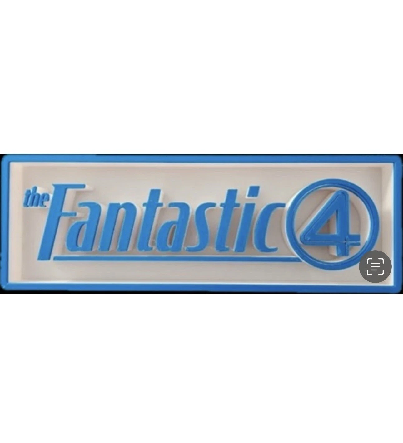 Decorative Fantastic Four 4 Film Logo Sign Display Cinema s 17.5cm Large 22cm