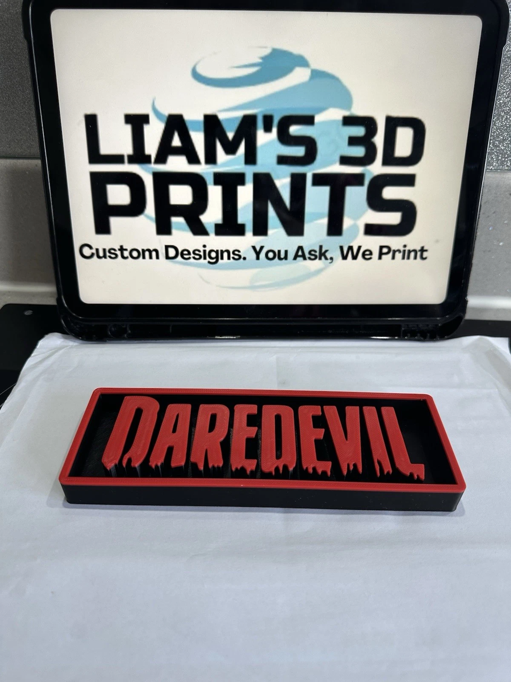 Decorative Daredevil Marvel Film Logo3d Sign Display Cinema s 17.5cm L 22cm