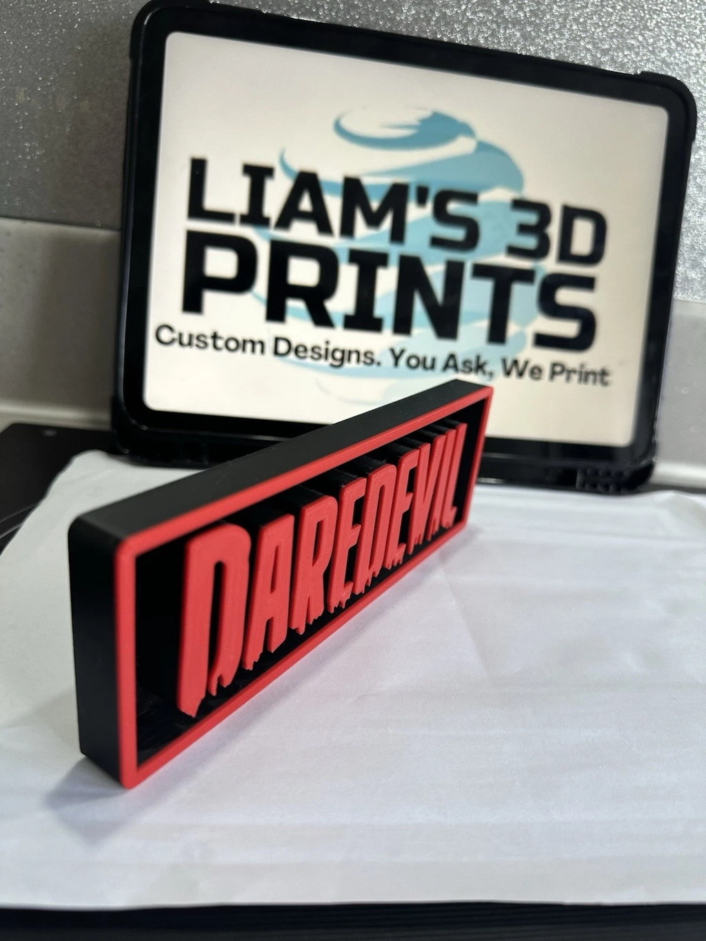 Decorative Daredevil Marvel Film Logo3d Sign Display Cinema s 17.5cm L 22cm