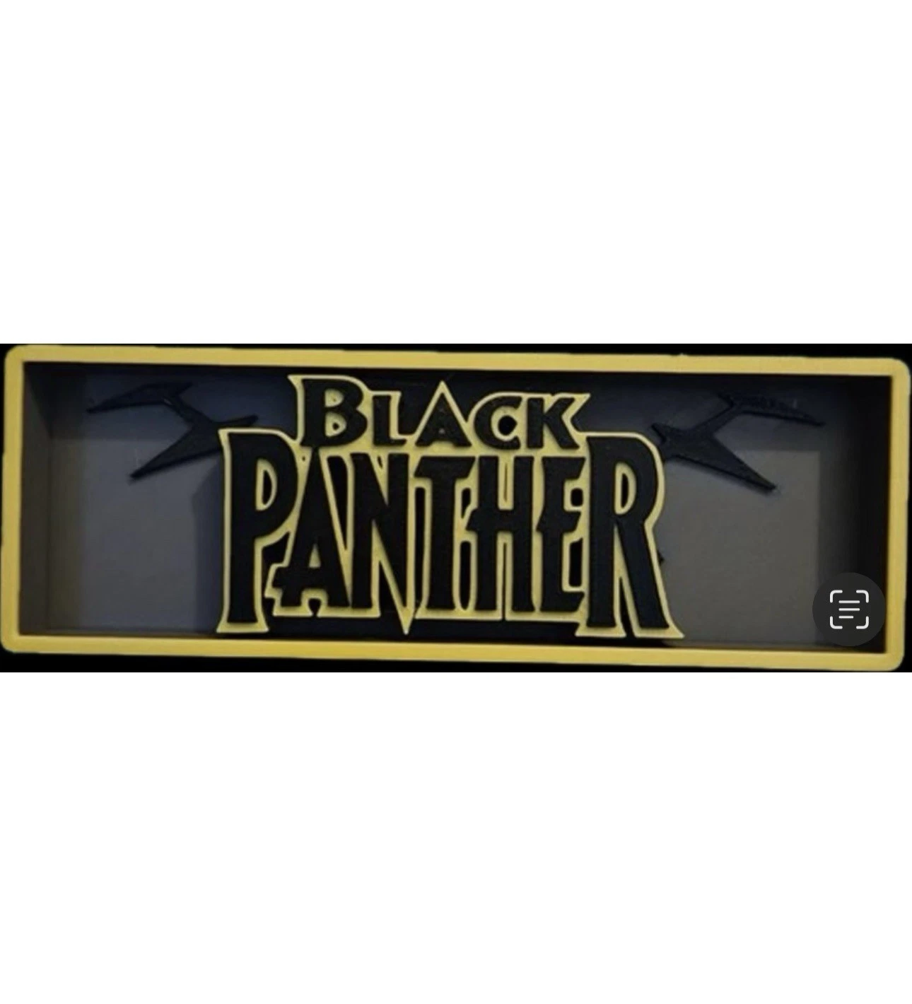 Decorative Black Panther Marvel Film 3D Logo Sign Display Cinema s 17.5cm L 22cm