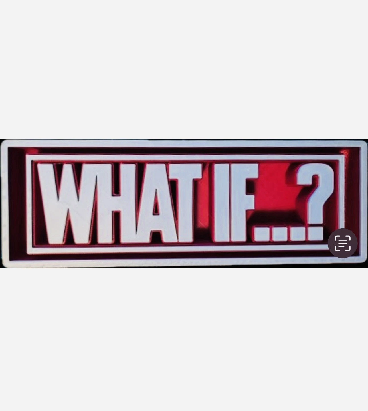 Decorative What If... Film Logo Sign Display Cinema s 17.5cm Large 22cm Marvel
