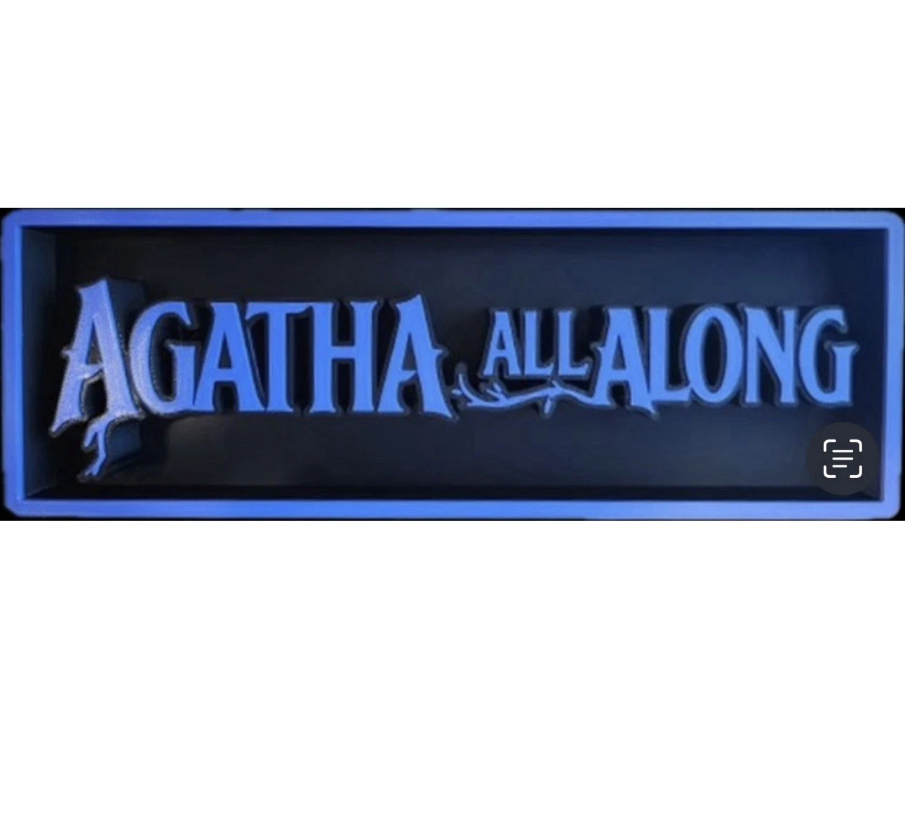 Decorative Agatha All Along marvel Logo Sign Display Cinema s17.5cm L22cm