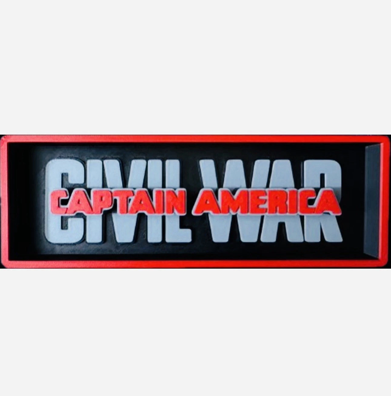 Decorative Captain America Civil war Logo Sign Display Cinema s 17.5cm L 22cm