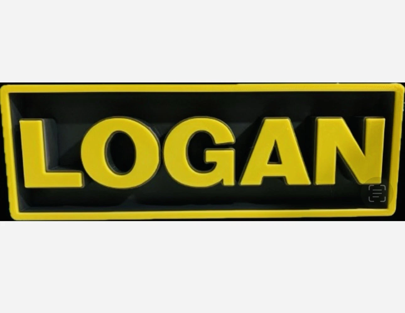 Decorative Logan marvel Logo Sign Display Cinema s17.5cm L22cm