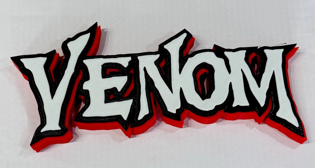 Decorative Venom Marvel Self Standing Logo Movie Character Shelf Display