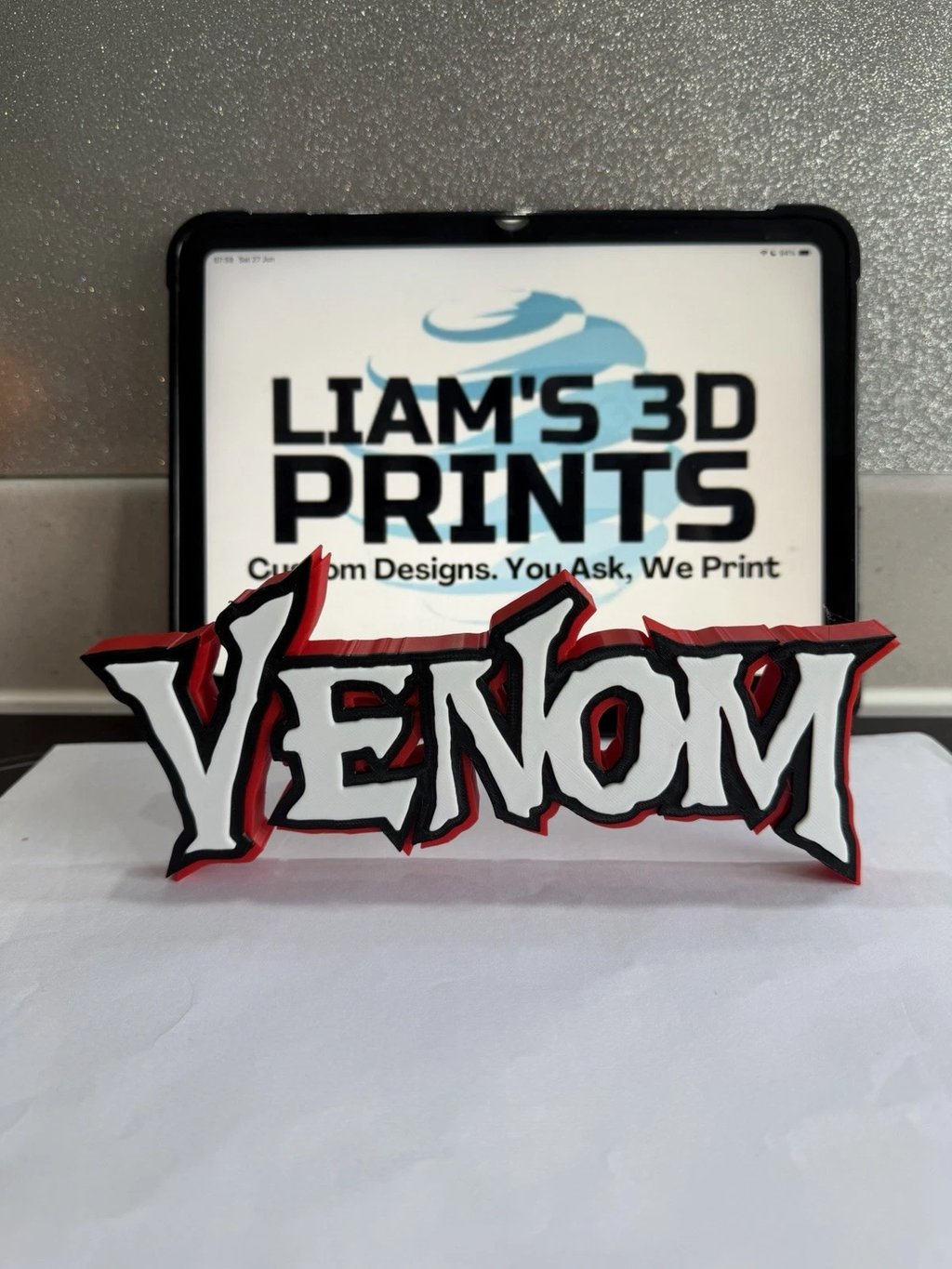 Decorative Venom Marvel Self Standing Logo Movie Character Shelf Display