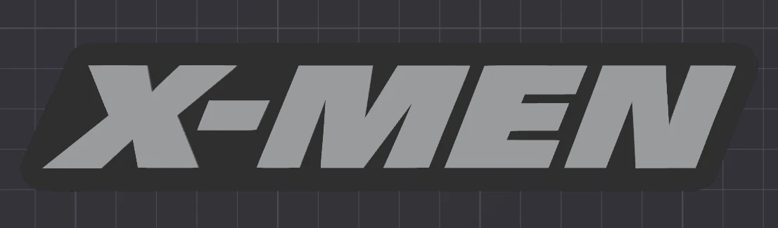 Decorative X-Men Marvel Self Standing Logo Movie Character Shelf Display