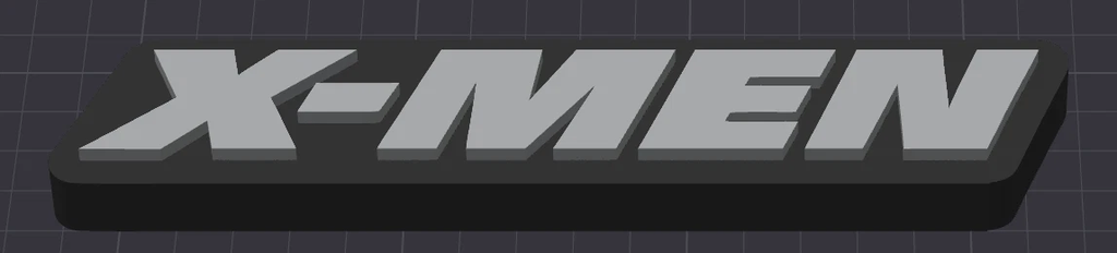 Decorative X-Men Marvel Self Standing Logo Movie Character Shelf Display