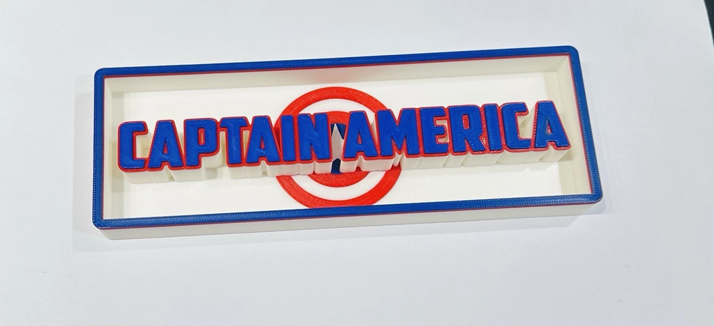 Decorative Captain America Logo Sign Display Cinema small 17.5cm Large 22cm