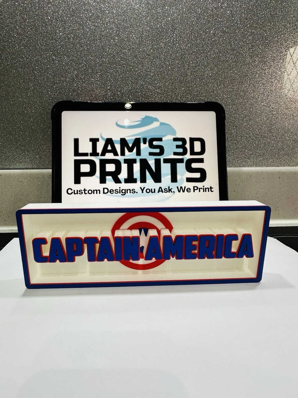 Decorative Captain America Logo Sign Display Cinema small 17.5cm Large 22cm