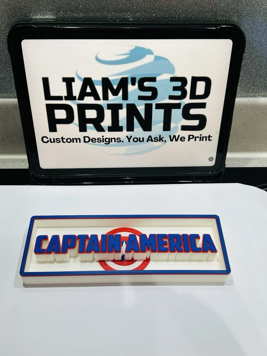 Decorative Captain America Logo Sign Display Cinema small 17.5cm Large 22cm