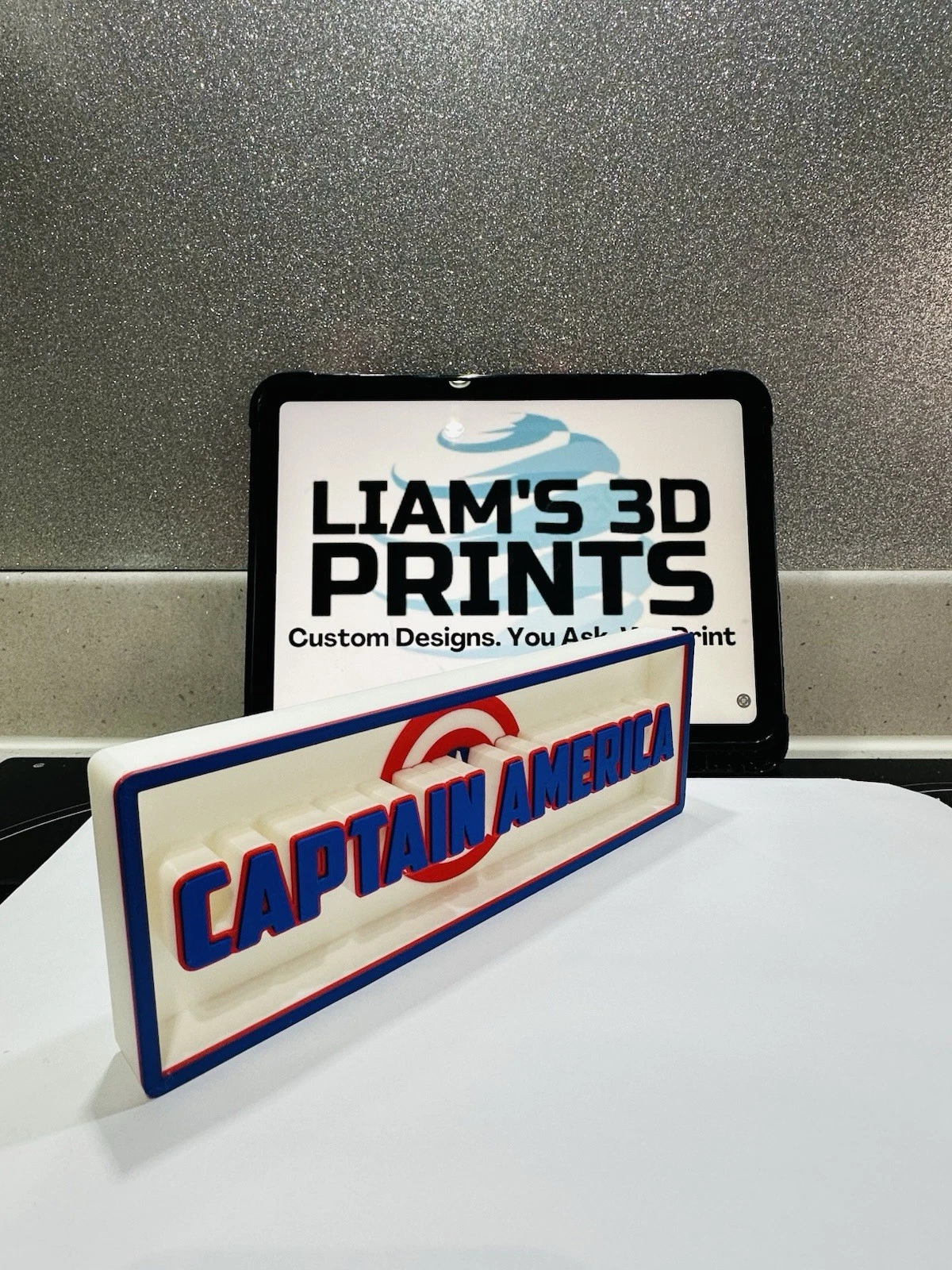Decorative Captain America Logo Sign Display Cinema small 17.5cm Large 22cm