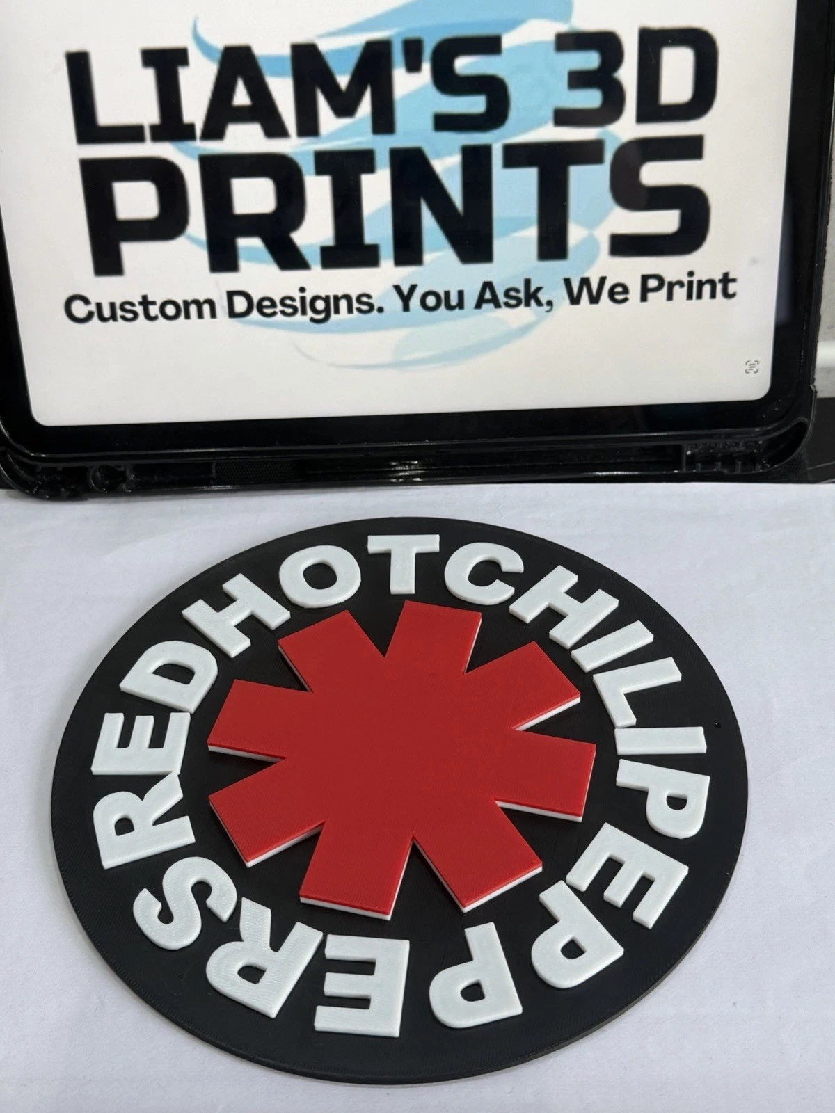 Decorative Red Hot Chilli Peppers Band sign logo display POP 3D music Rock