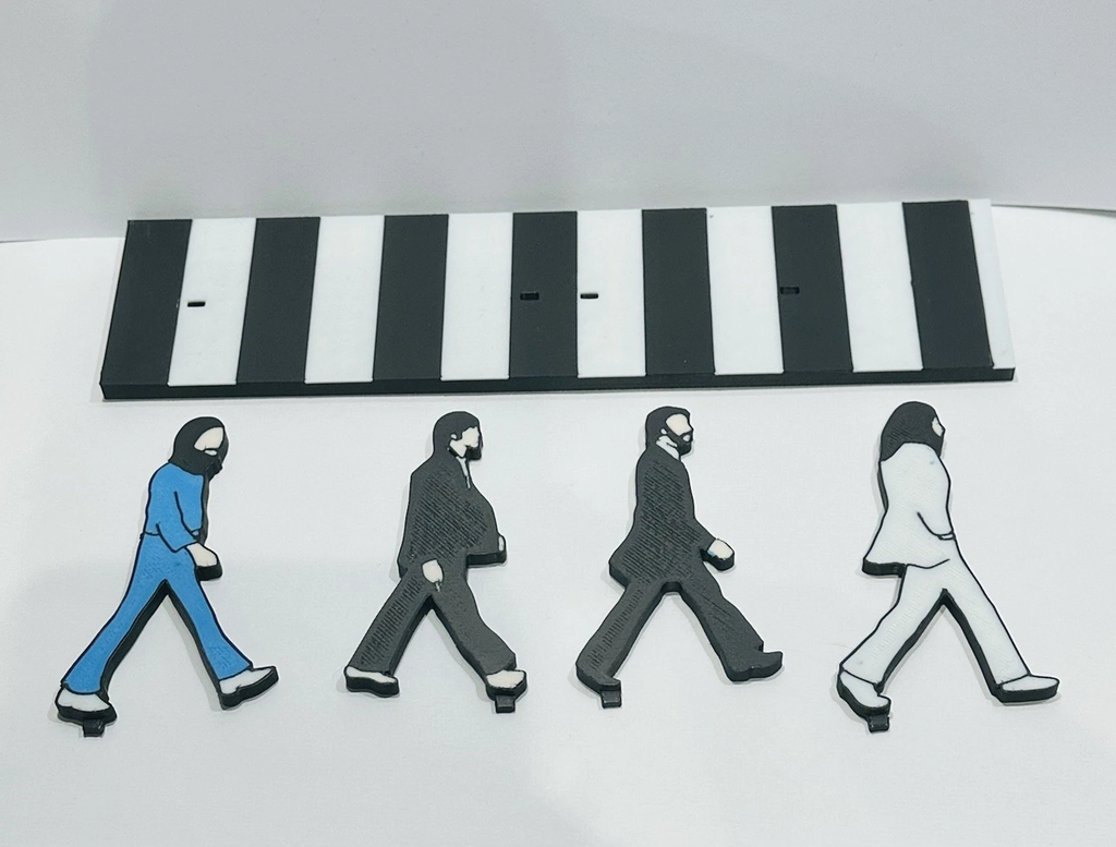 Decorative The Beatles Abbey Road Walking Crossing display POP 3D music